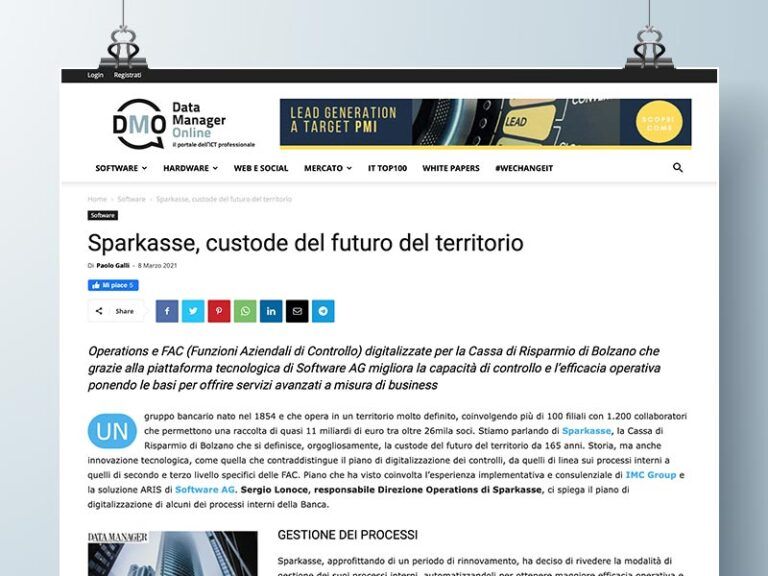 Sparkasse Data Manager Online imc group